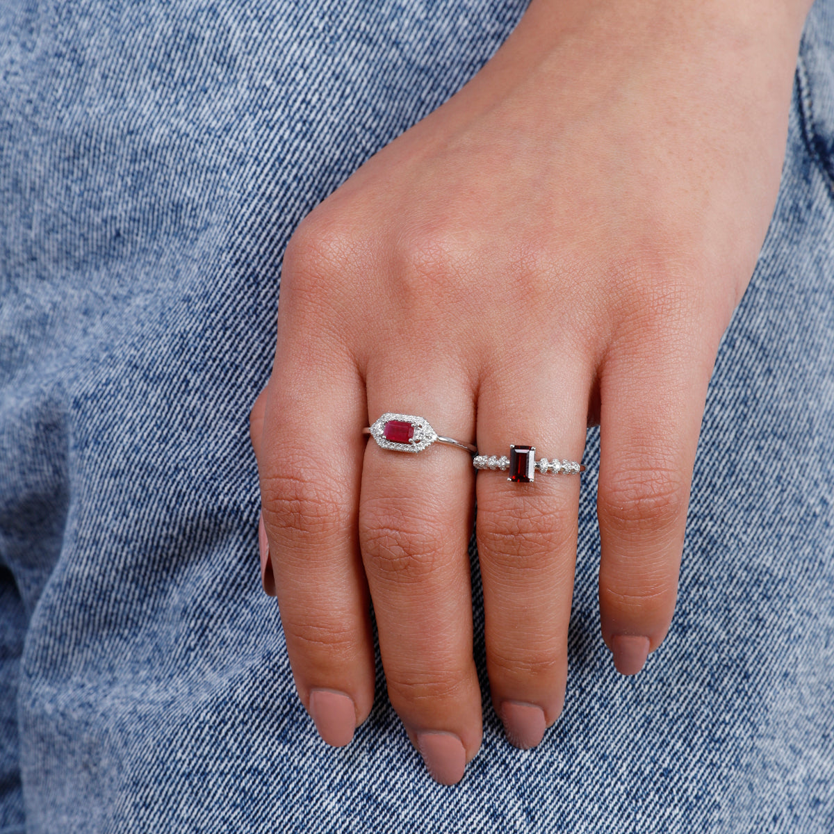 Radiant Halo Cut Ring