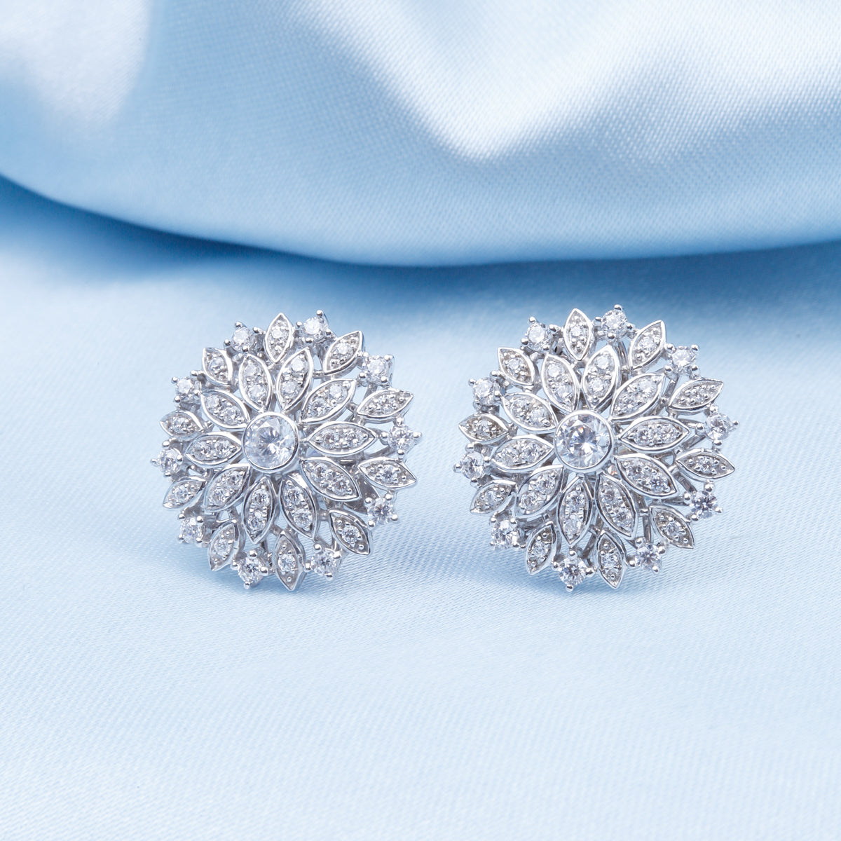 Flower Diamond Studs