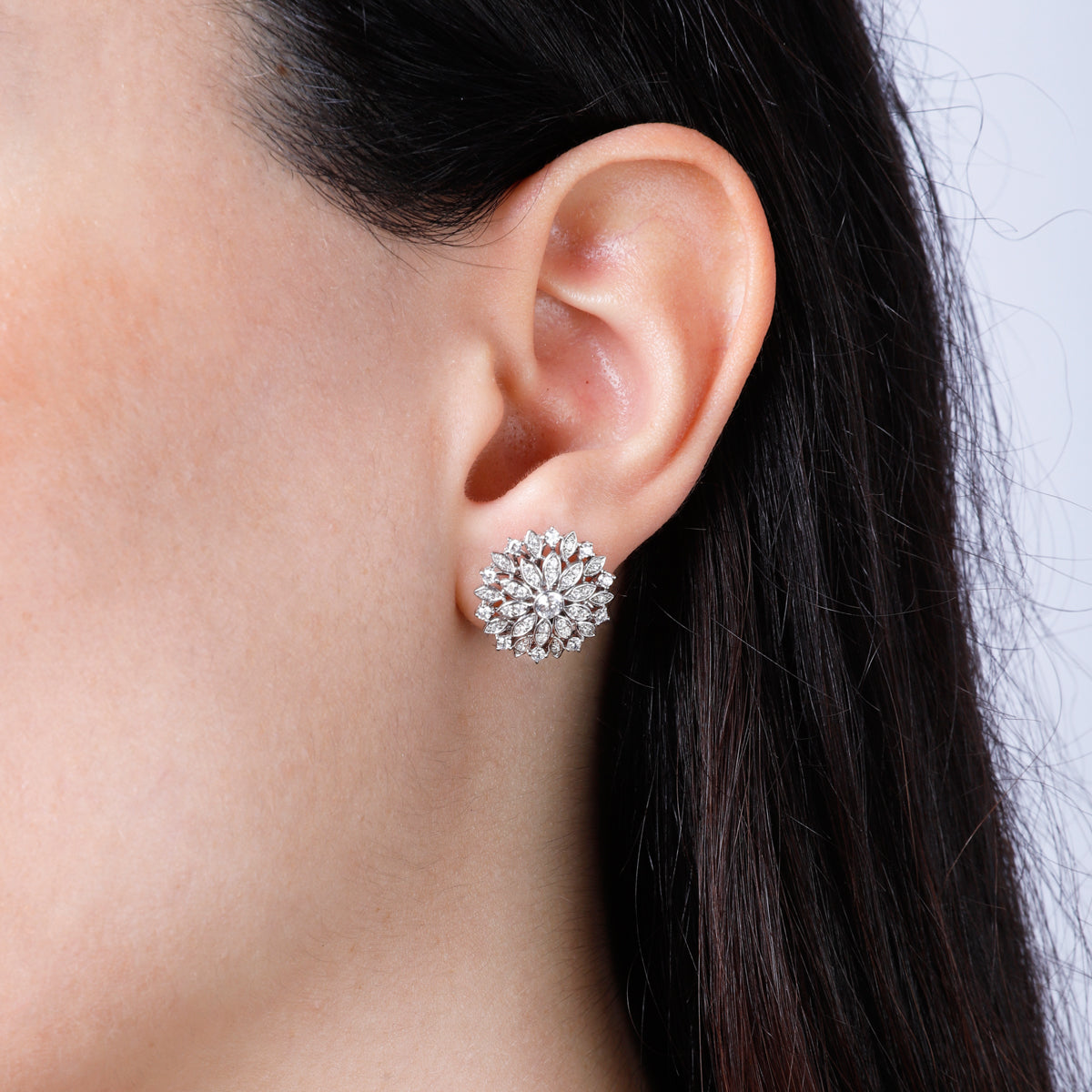 Flower Diamond Studs