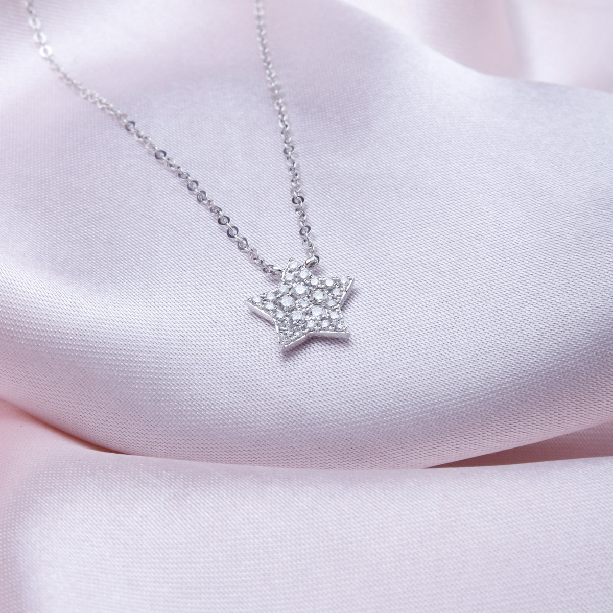 Pave Star Necklace