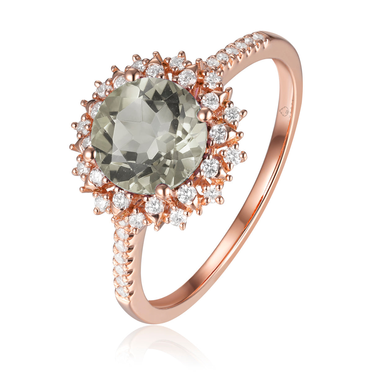 Cocktail Flower Ring crafted with floral motif with delicate gemstones and inspired diamond petals.