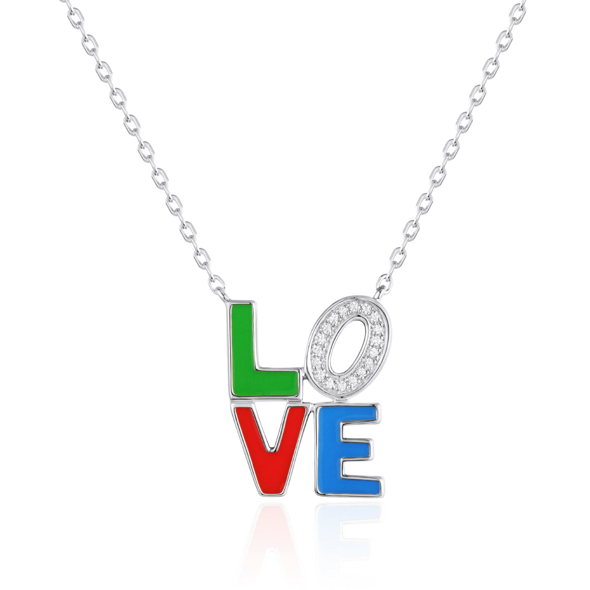 LOVE Enamel Necklace