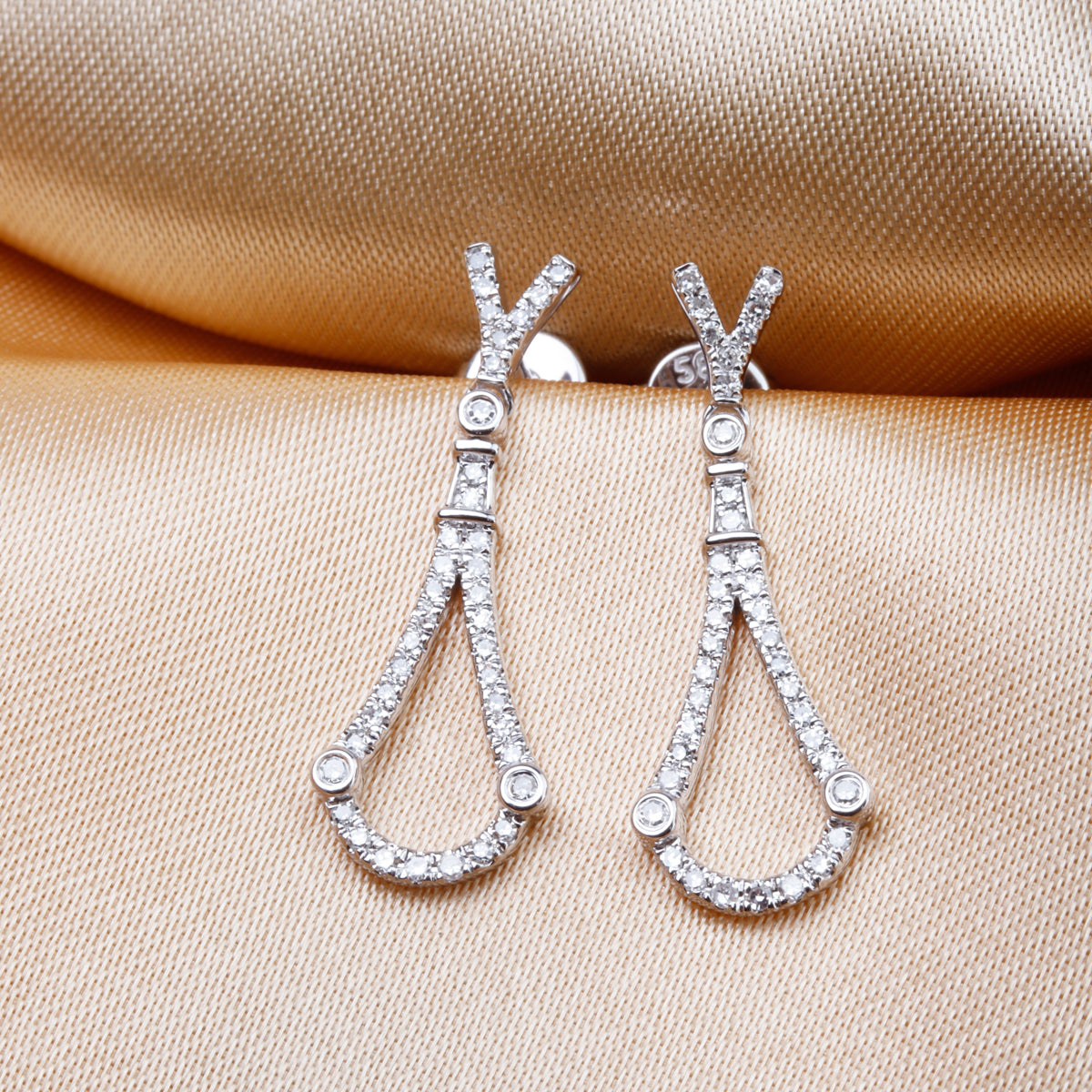 Diamond Dangle Earring Jackets