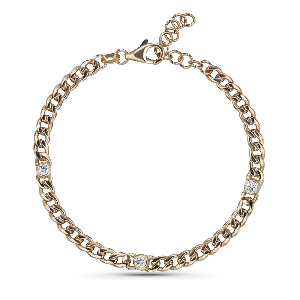 Small Bezel Diamond Bracelet