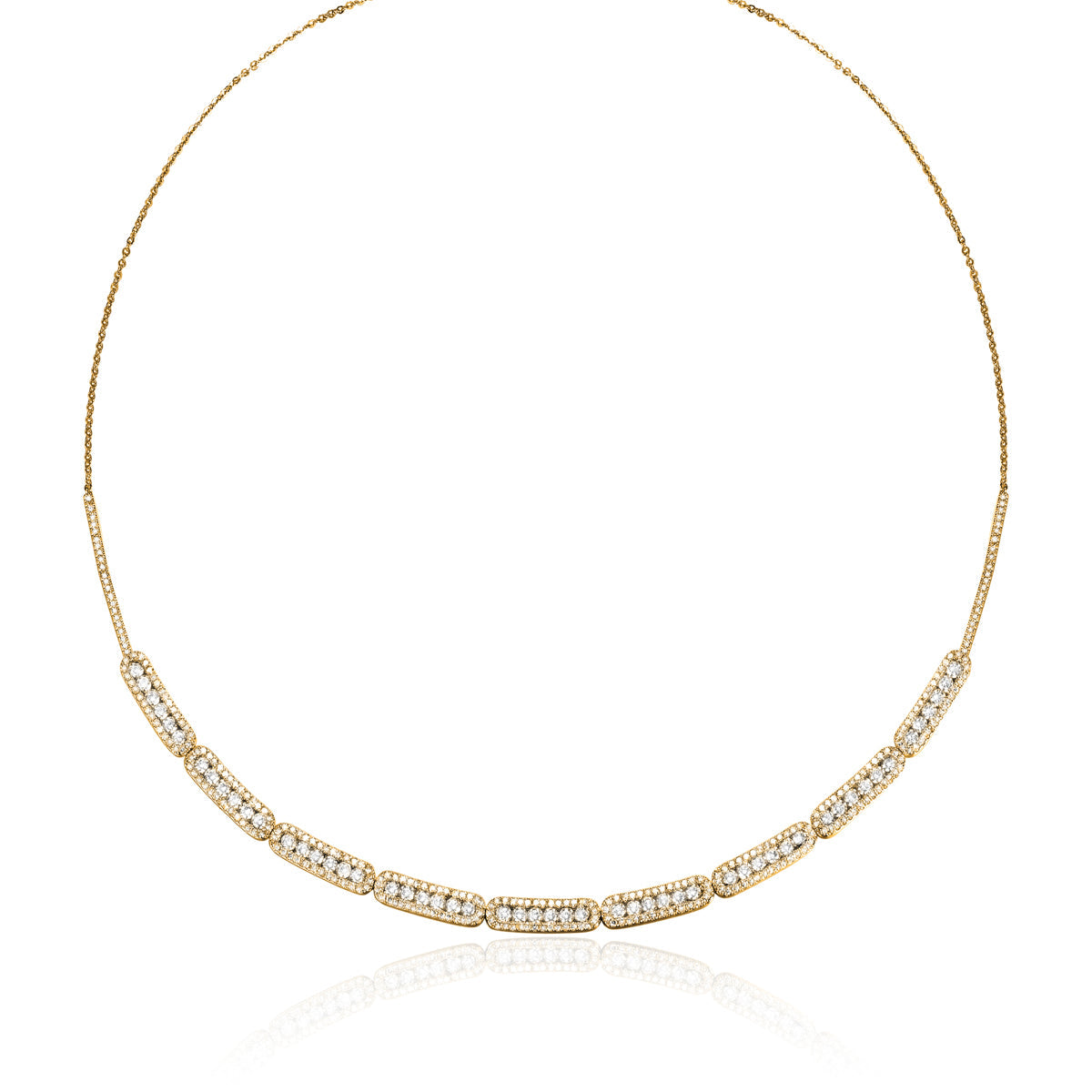 Delicate halo design and secure closure, with a variety of precious options. 