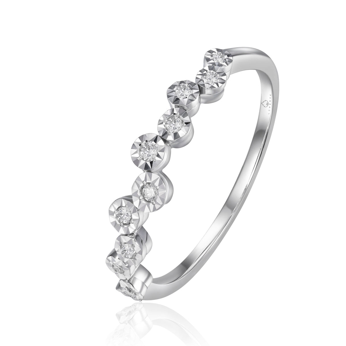 Freeform Cosmic Crescent Ring