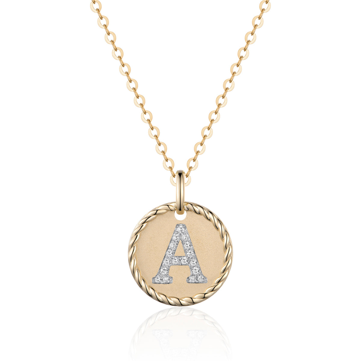 Initial Medallion Necklace