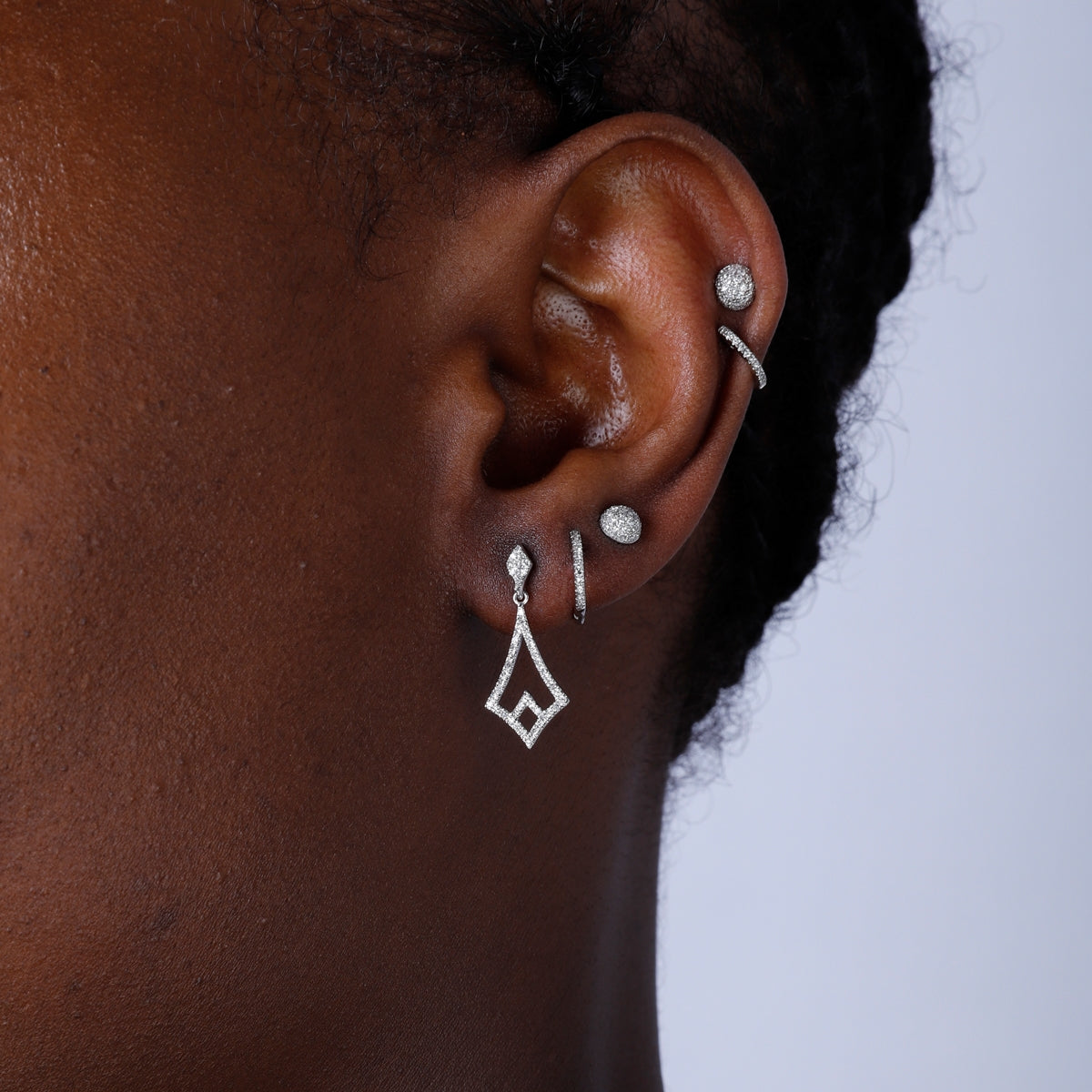 Chandelier Drop Earrings, inspired design adds a classic touch with its all around diamonds.