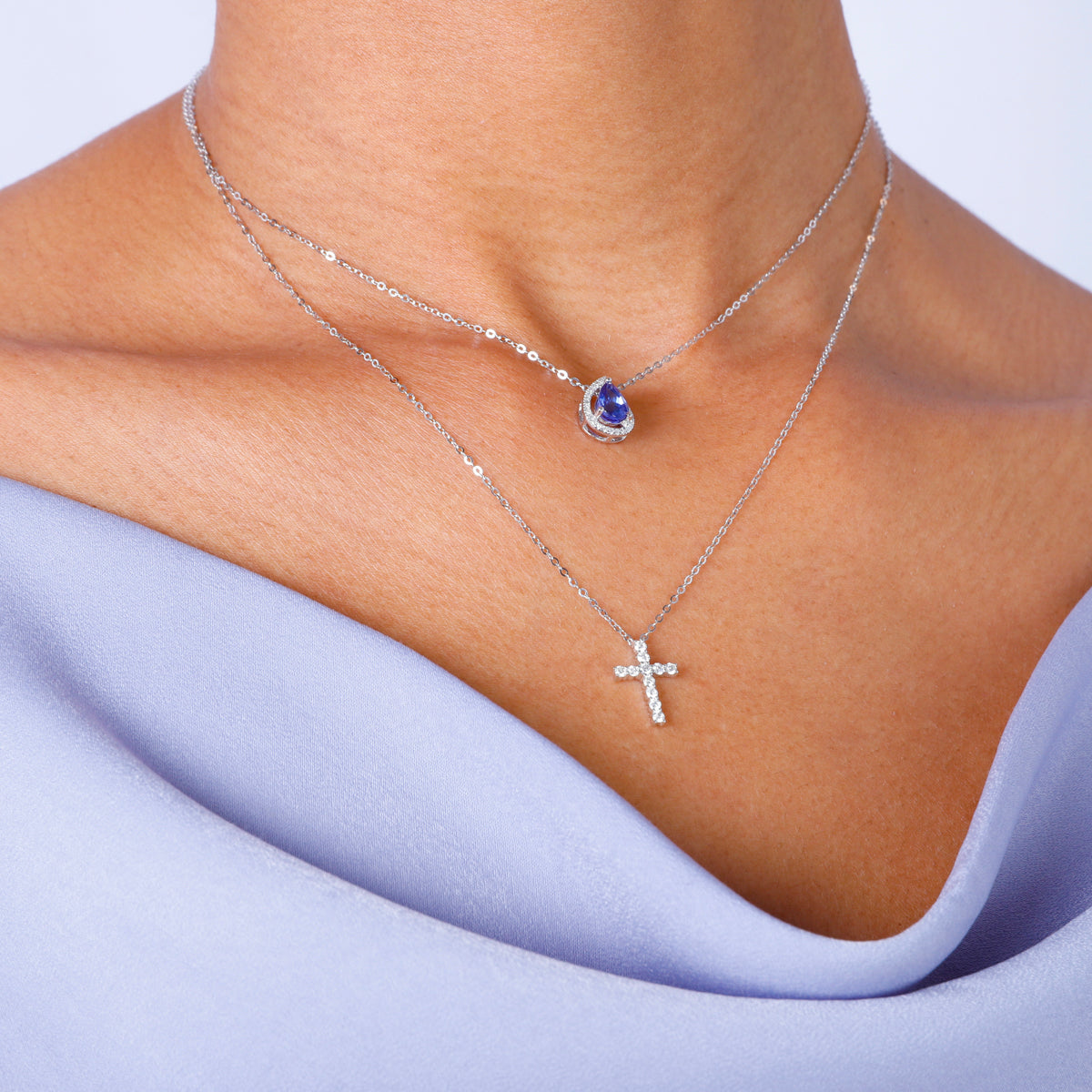 Delicate Diamond Cross Necklace