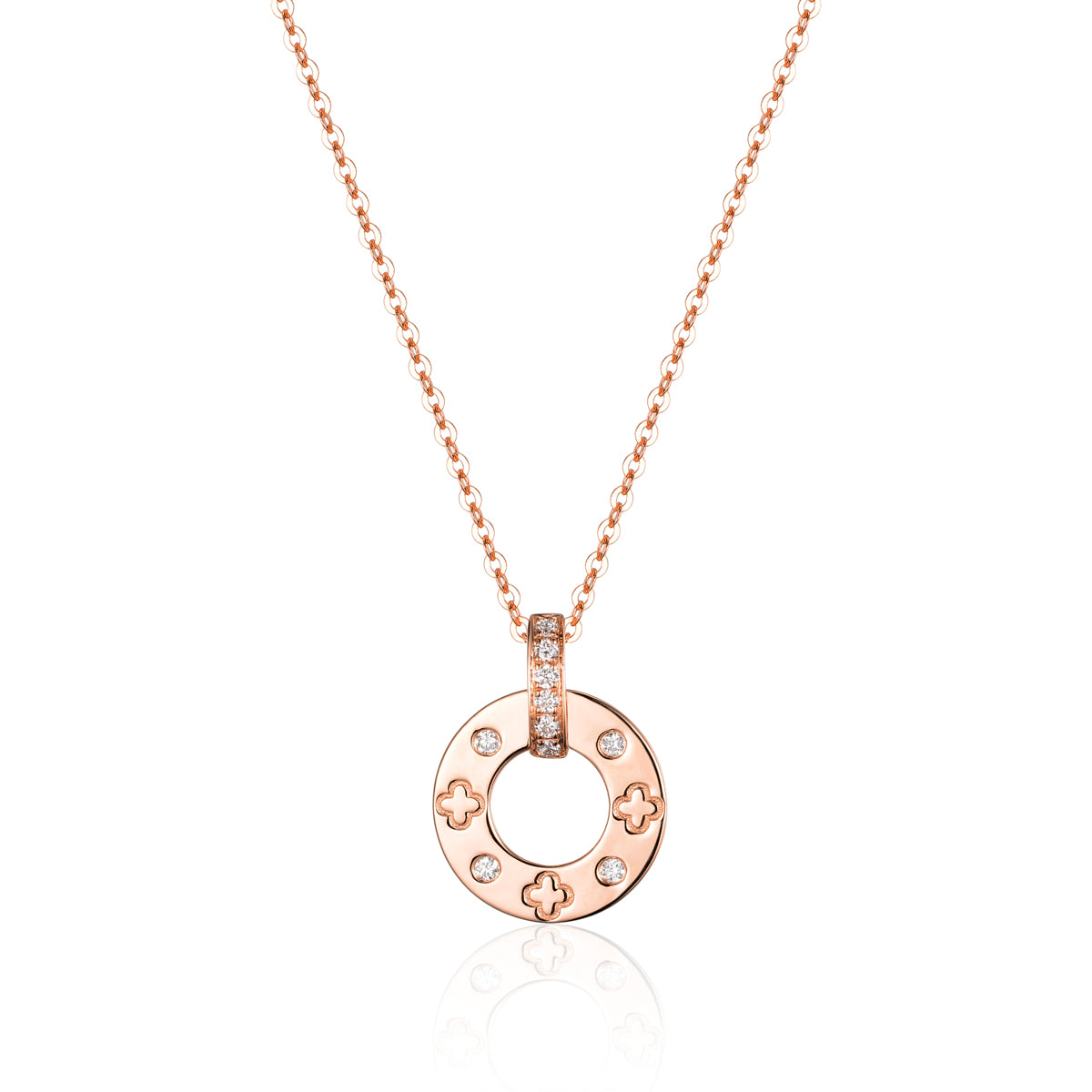 Diamond Circle Necklace