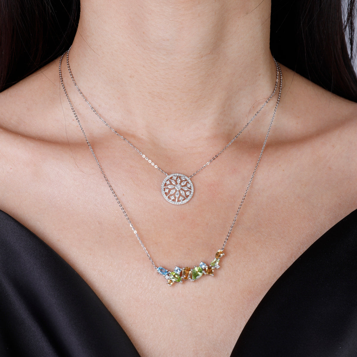 Dainty Multi Color Necklace