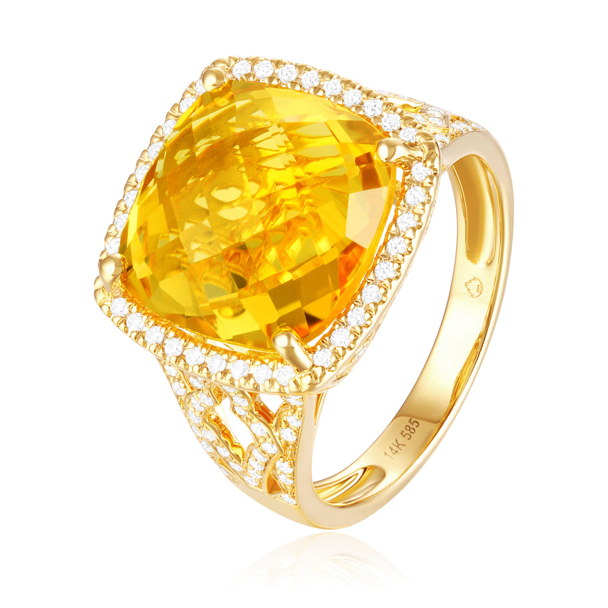 Cushion Cut Classic Statement Ring