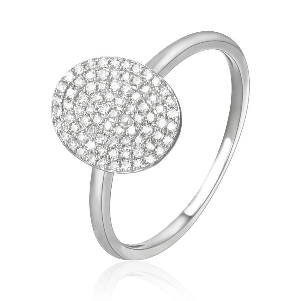 Delicate Diamond Round Ring