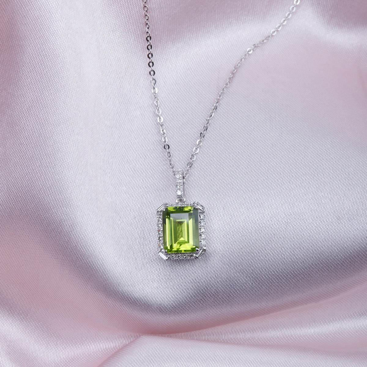 Delicate Emerald Cut Necklace