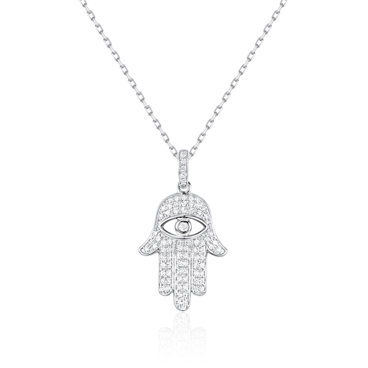 Hamsa Diamond Necklace