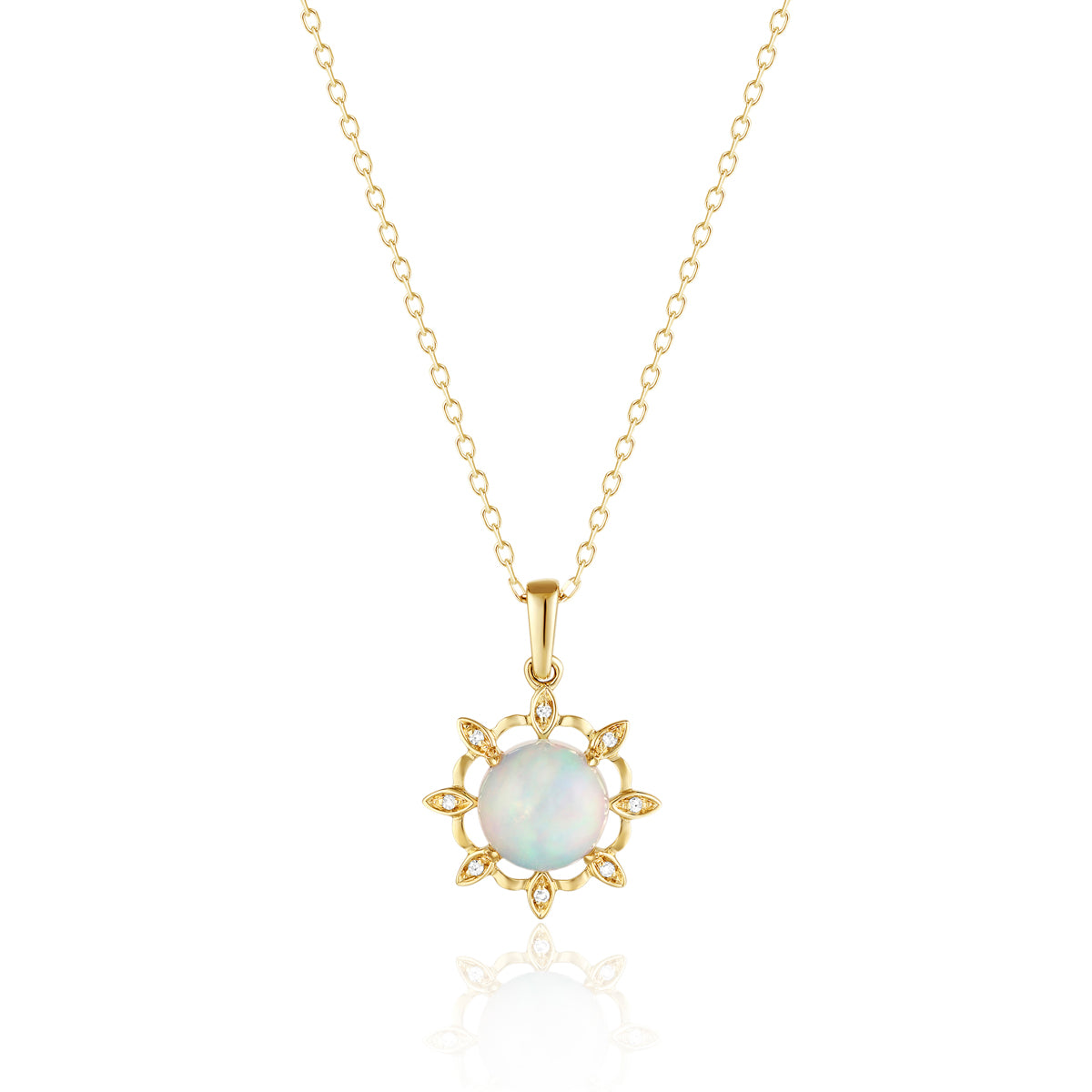 Opal Burst Necklace