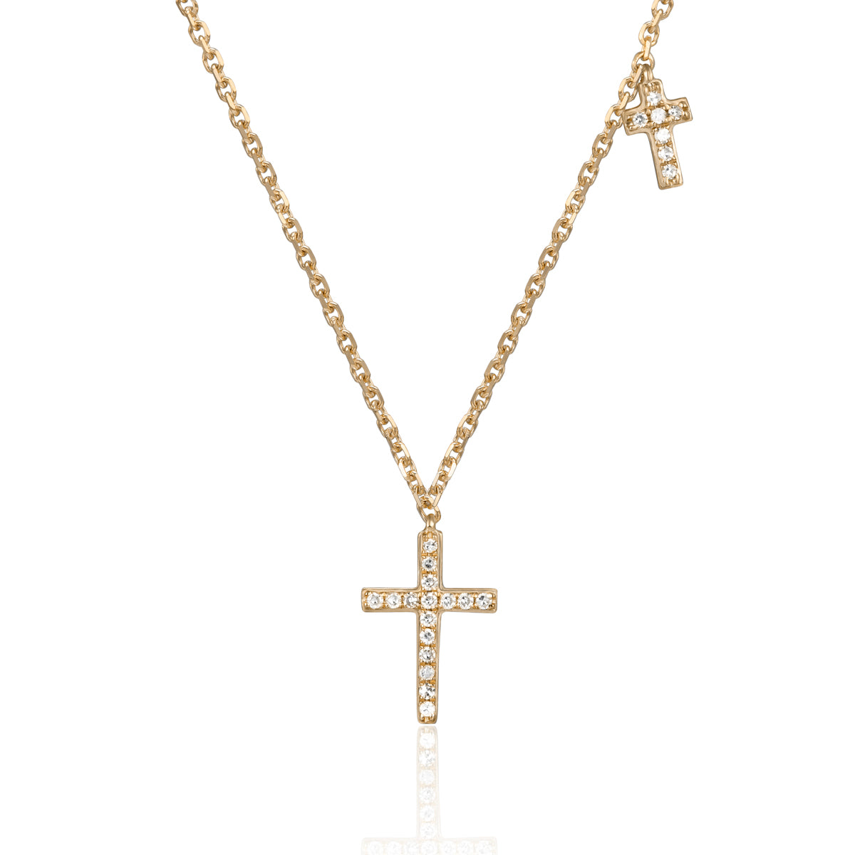 Intricately designed cross and charm add a touch of finesse and elegance. Perfect for everyday
