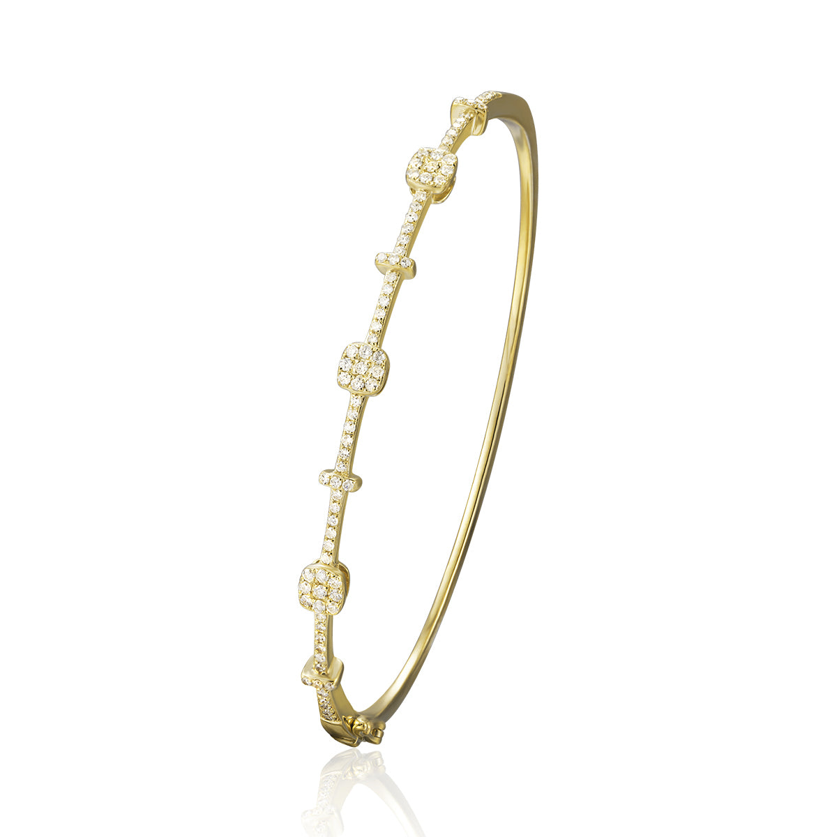 Light and Heavy Stud Bangle