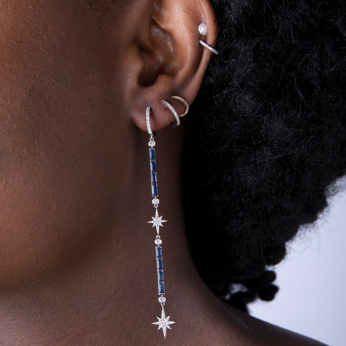 North Star Dangle Earrings