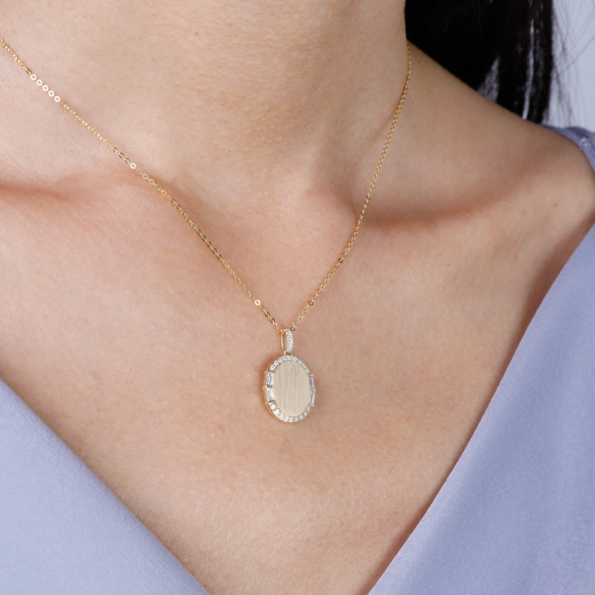 Diamond Medallion Necklace