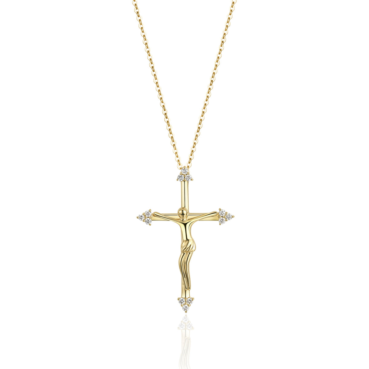Minimal Cross Necklace