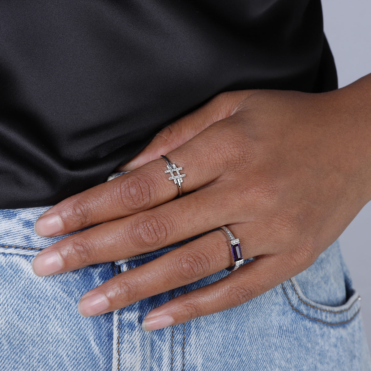 Hashtag Diamond Ring