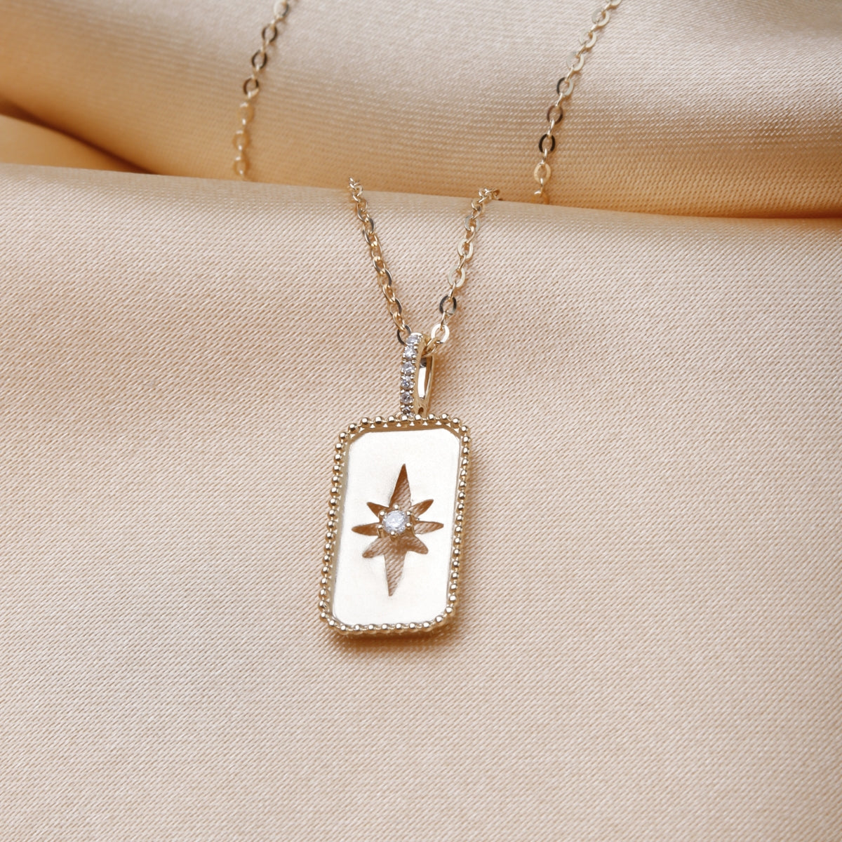 Starburst Tag Necklace