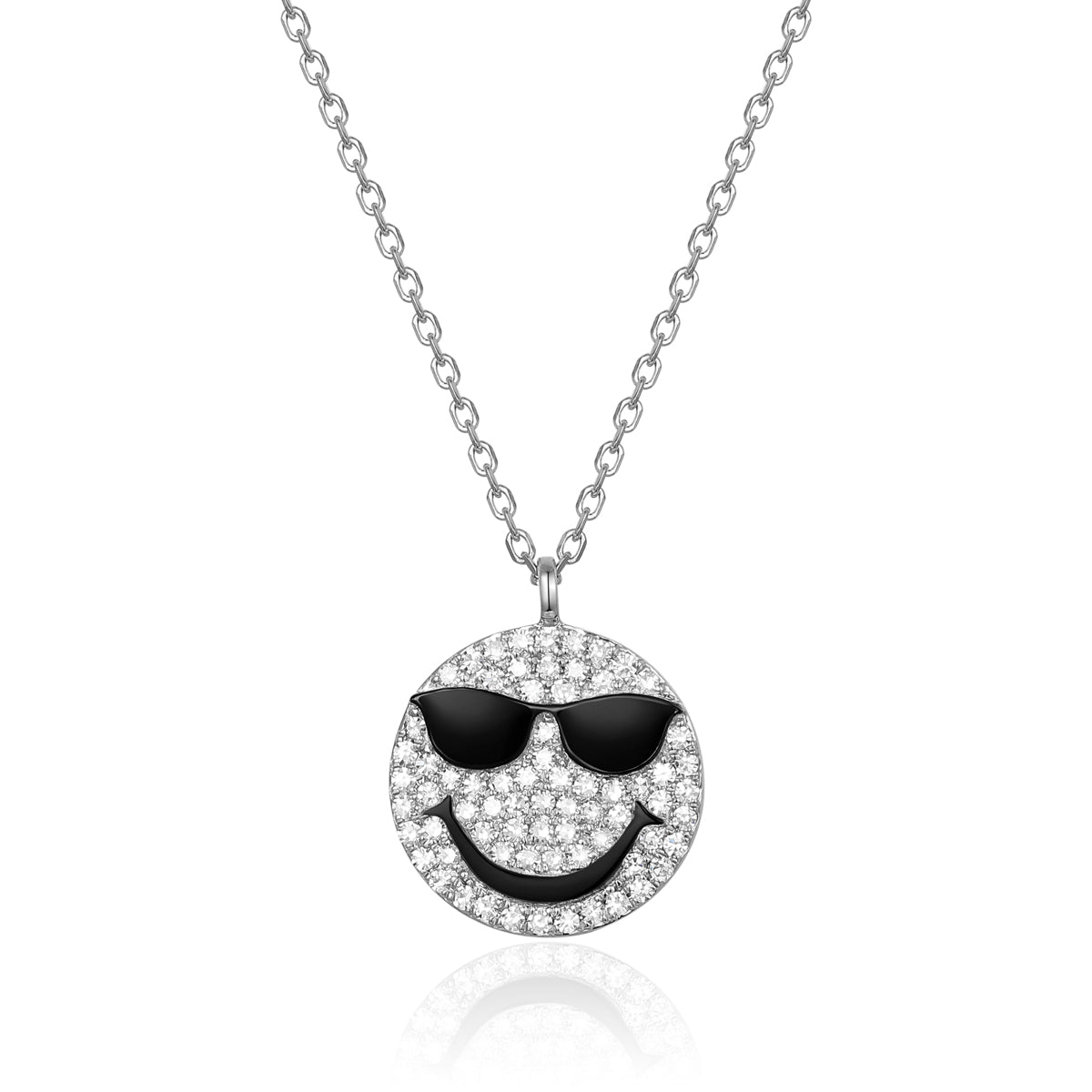 Pave Emoji COOL Necklace