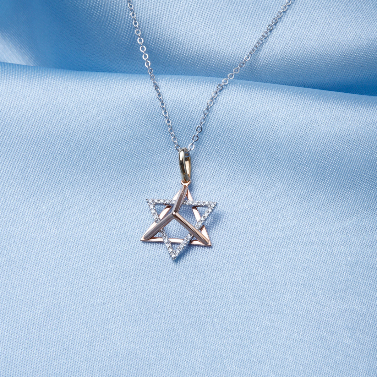 Minimal Star of David Necklace