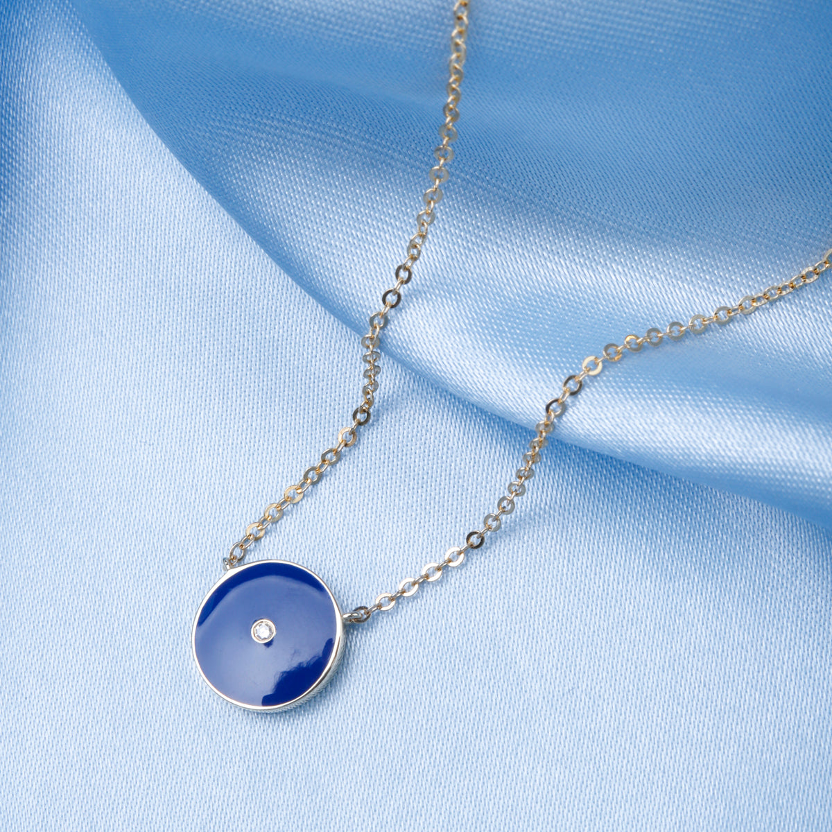 Enamel Round Necklace