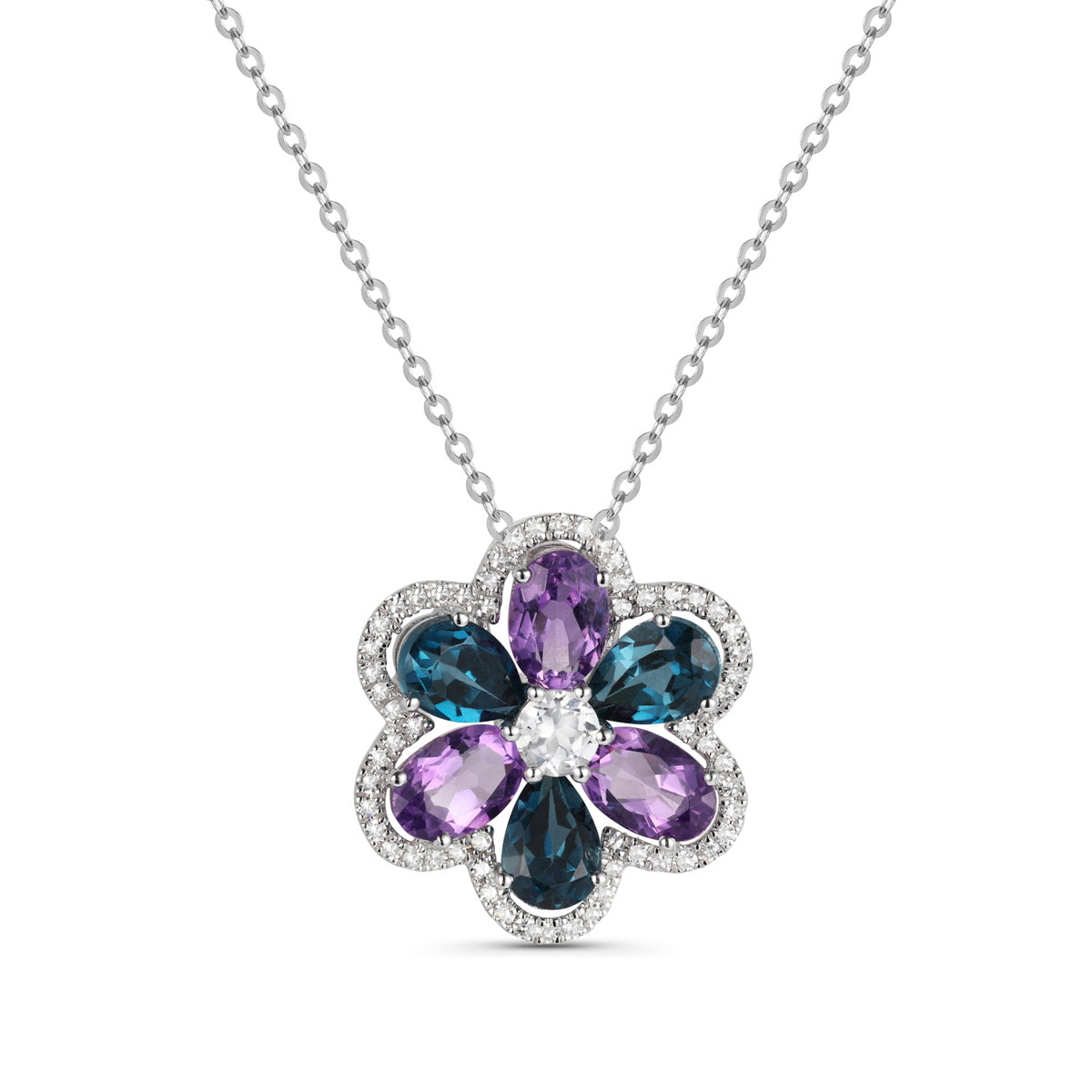 Multi-color Flower Necklace