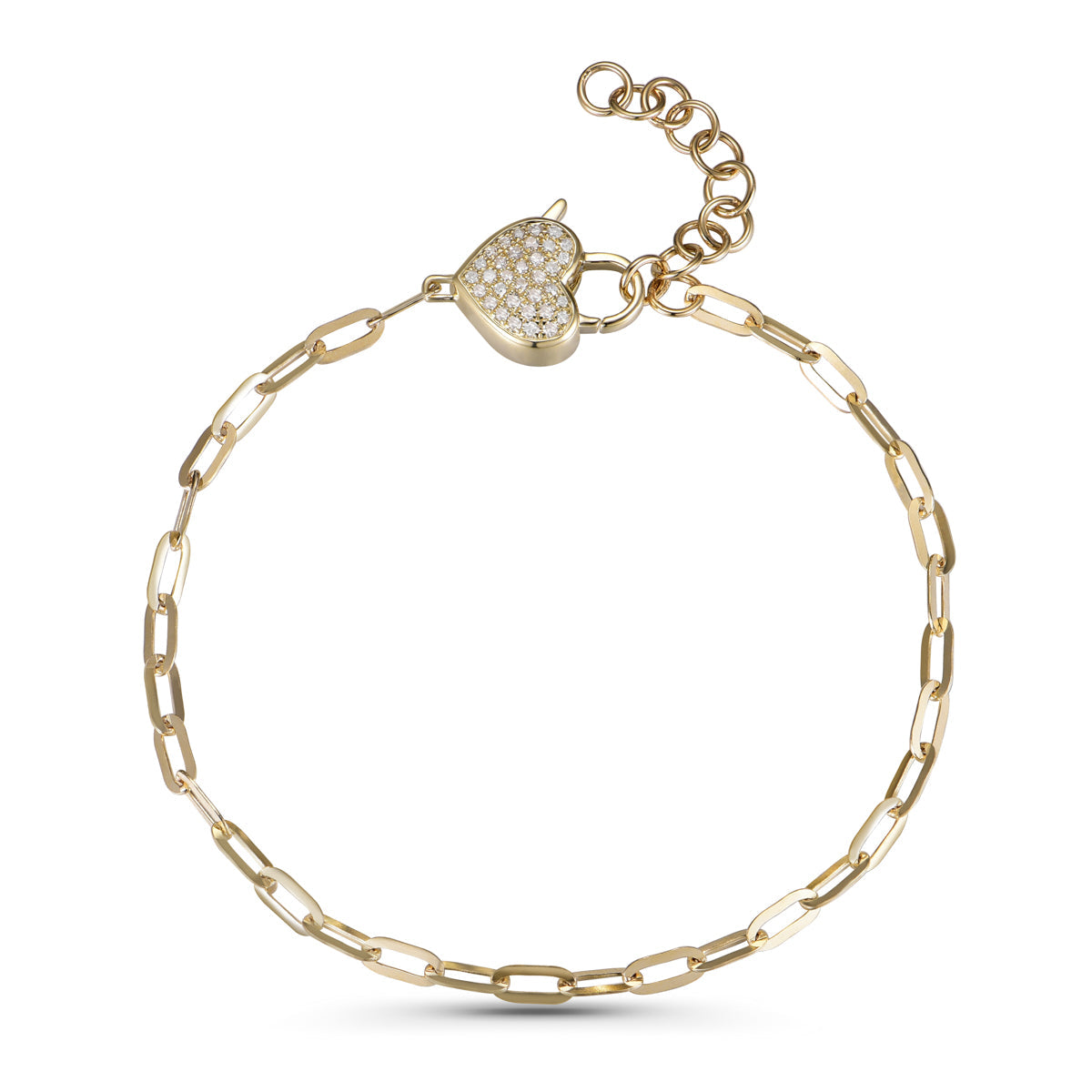 Heart Lock Chain Bracelet