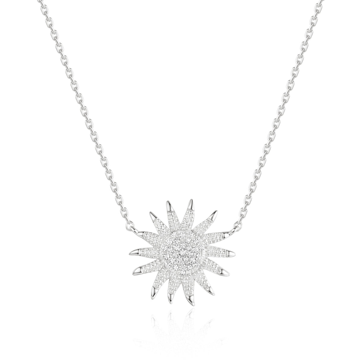 Sunflower Diamond Necklace