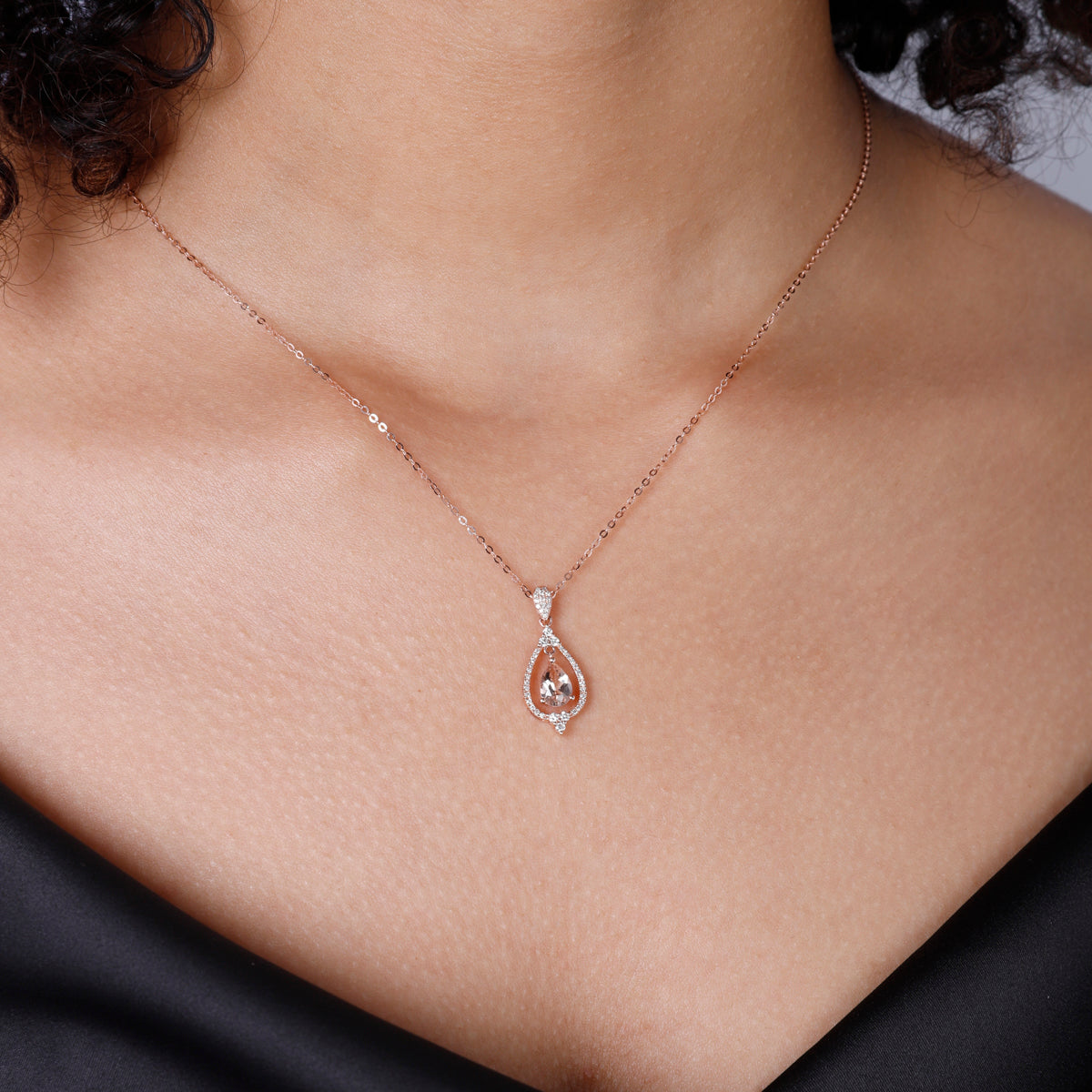 Open Frame Teardrop Pendant