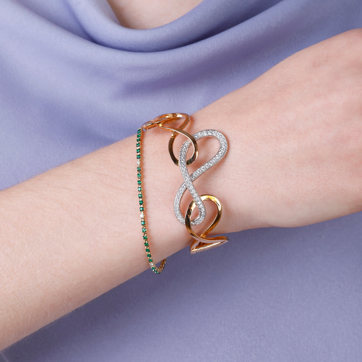 Infinity Bangle Design Interlocking Infinity Bangle – Luvente