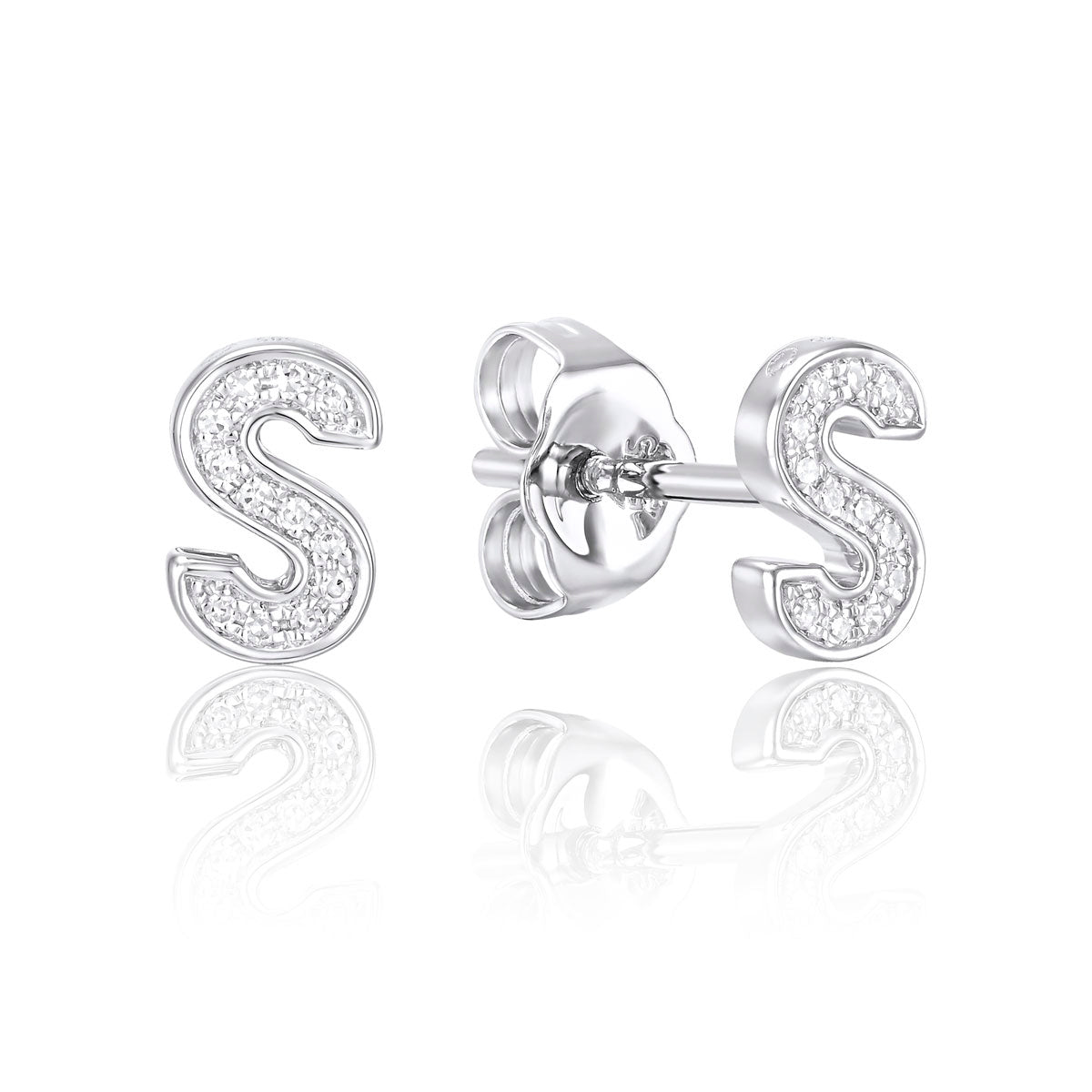 Diamond Initial Stud