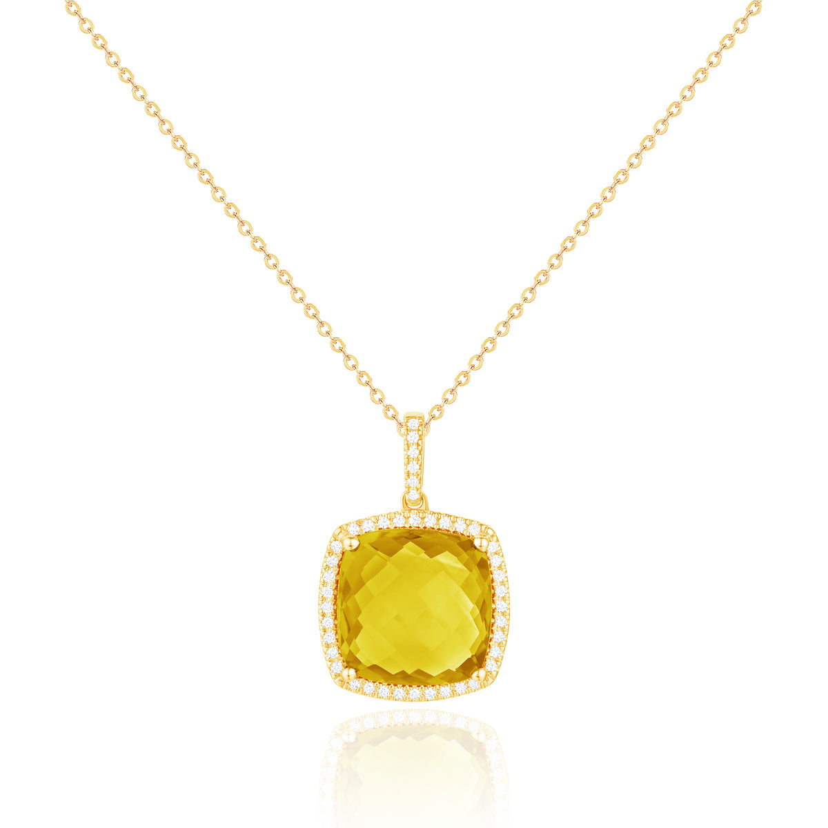 Statement Cushion Cut Necklace